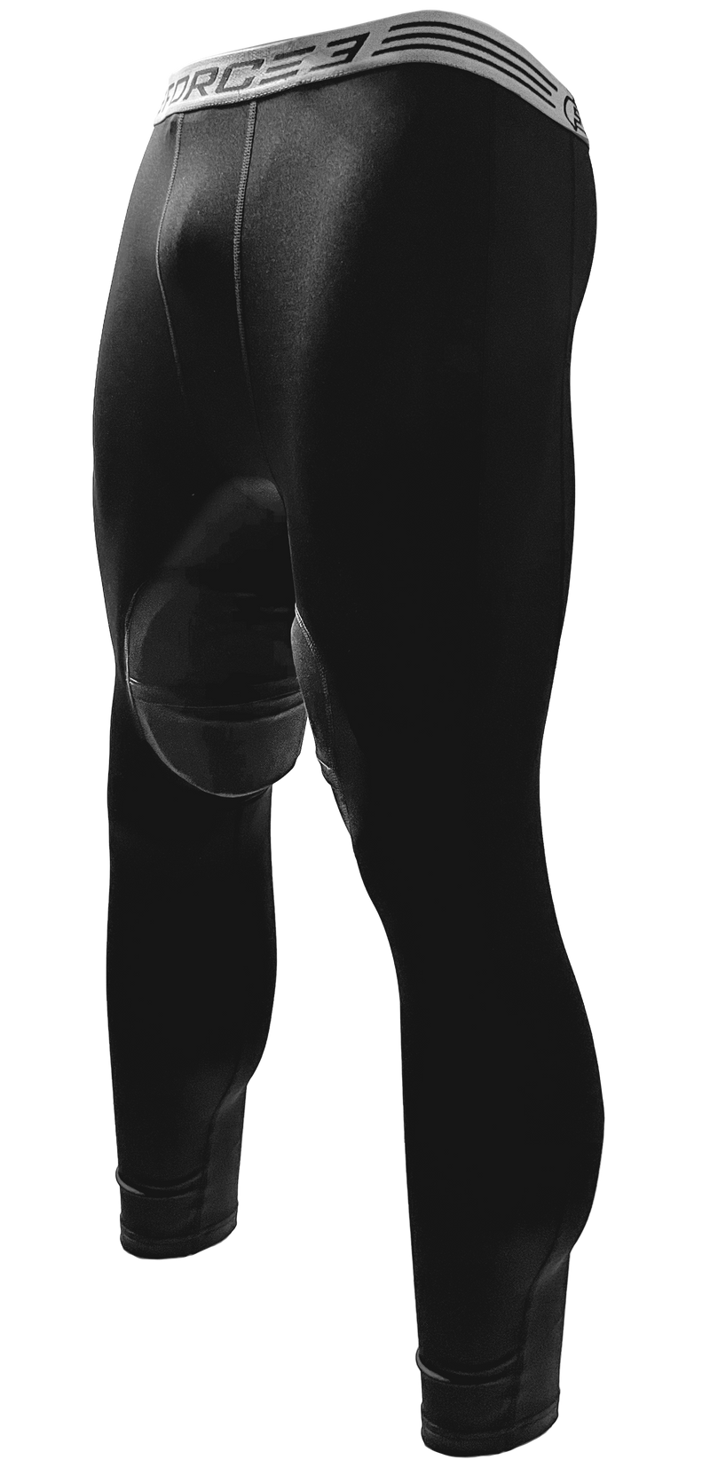 FORCE3 Men's Compression Tights with Hero Tech Impact Protection