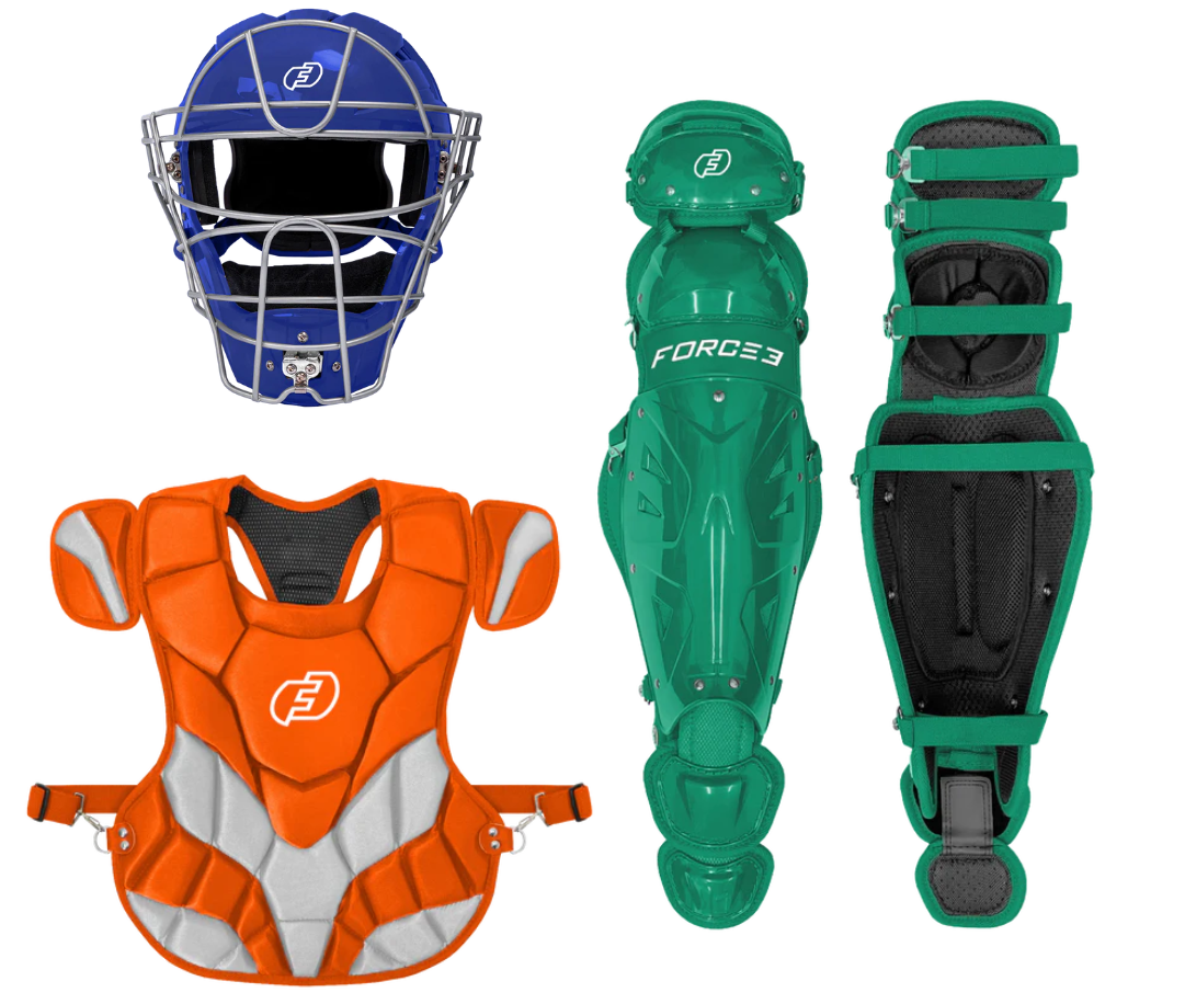 Build Your Own Catcher's Set | Defender Catchers Helmet, Chest Protector and Defender Leg Guards | Save 15% at Checkout
