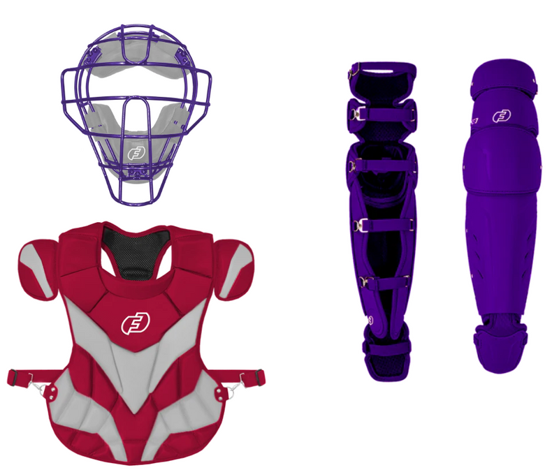 Build Your Own Catchers Set | Traditional Defender Mask, Chest Protector and XS3 leg guards | Save 15% at Checkout