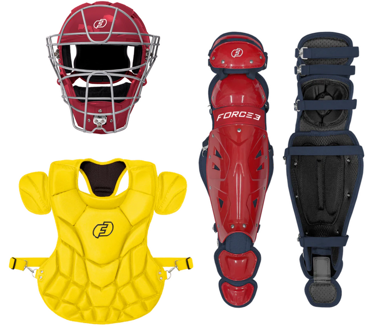 Build Your Own Catcher's Set | Defender Catchers Helmet, Chest Protector and Defender Leg Guards | Save 15% at Checkout