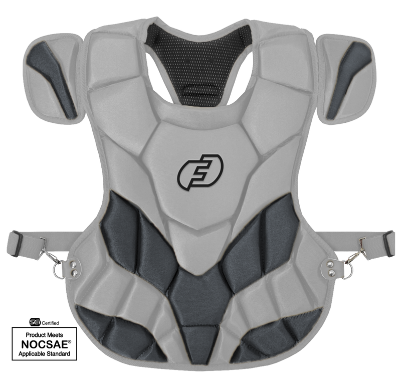 FORCE3 Defender Two-Tone Catcher Chest Protector | Meets NOCSAE