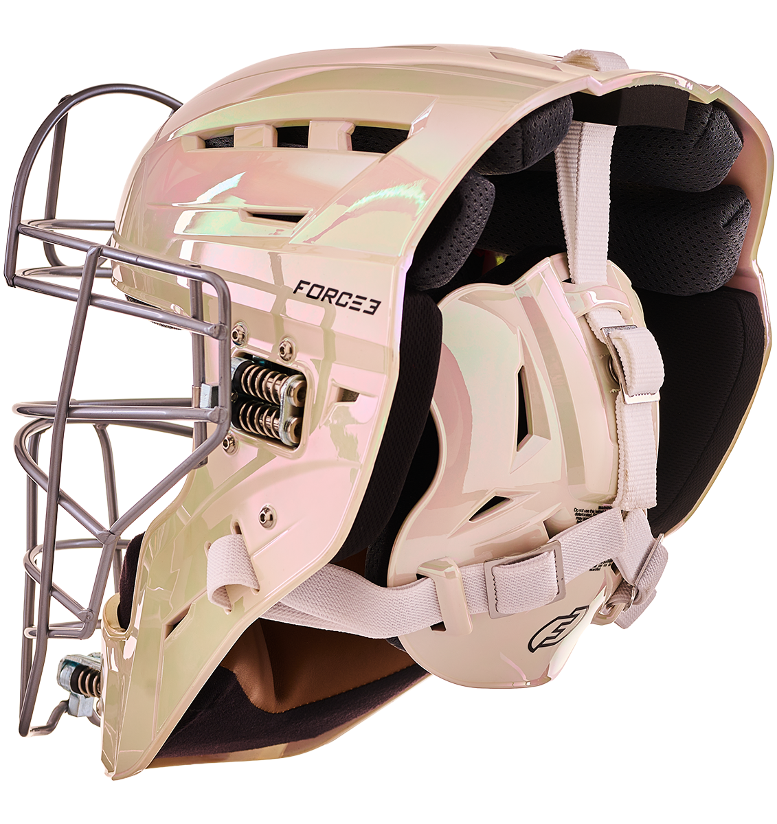 FORCE3 XS3® PRO Limited Edition Chrome Catchers Helmet | Meets NOCSAE
