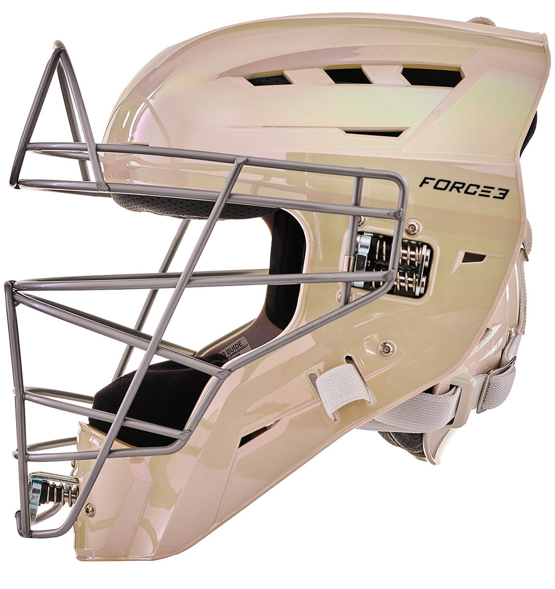 FORCE3 XS3® PRO Limited Edition Chrome Catchers Helmet | Meets NOCSAE