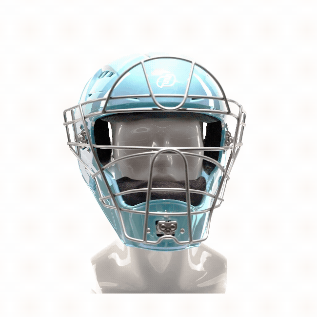 FORCE3 XS3® PRO Limited Edition Chrome Catchers Helmet | Meets NOCSAE