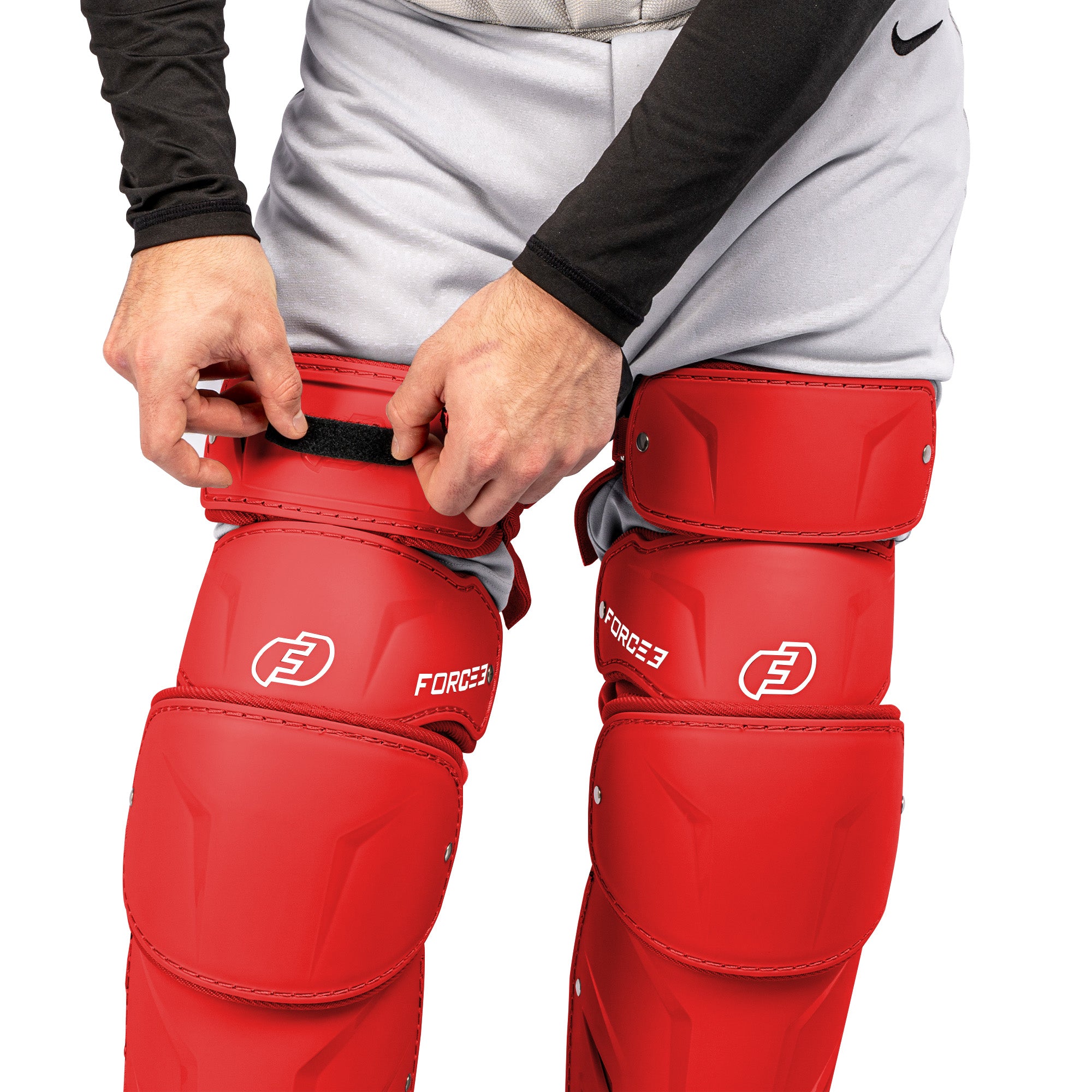 FORCE3 XS3® ELITE Leg Guards | Specifically Designed for use with the PitchCom® System - Adult