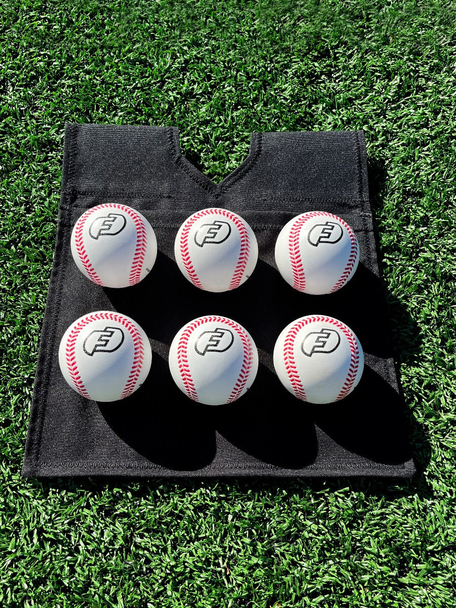 FORCE3 Dry-Lo Umpire Ball Bag with Inside Pockets - Black