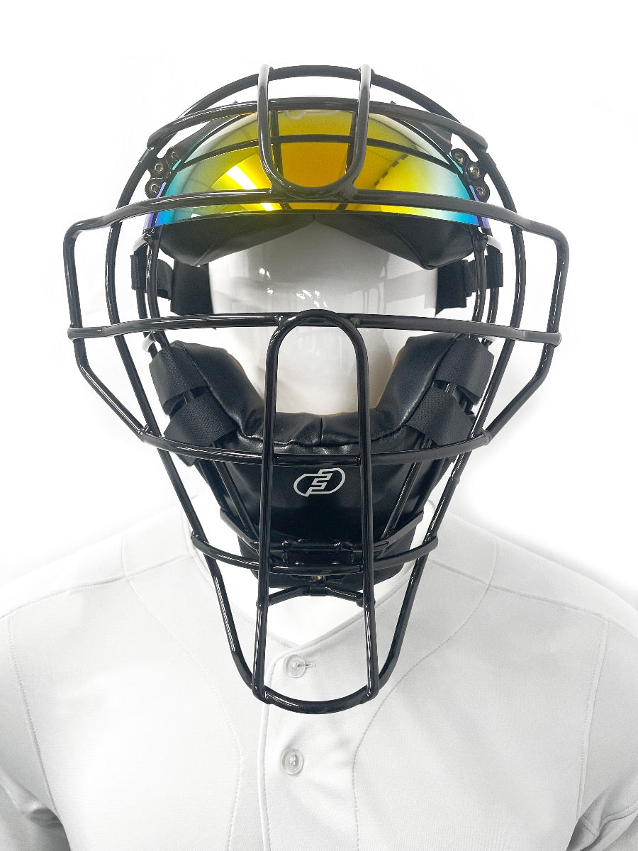 can.a football.helmet visor.fit a catchers.helmet Force3 Traditional Defender Mask Sun Shield
