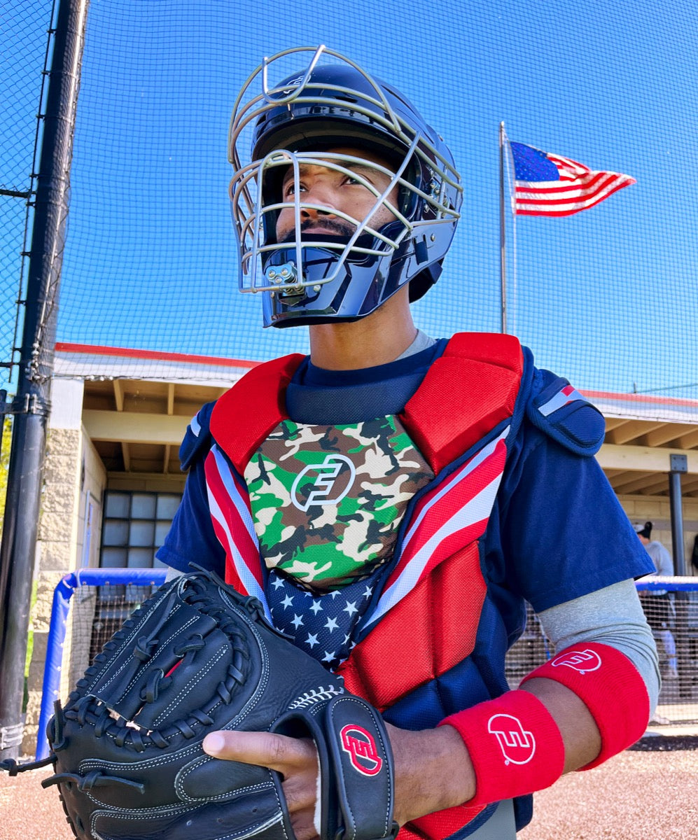 Stars & Stripes Chest Protector with DuPont™ Kevlar®| Adult (ages 16+) | SEI Certified to Meet NOCSAE Standard